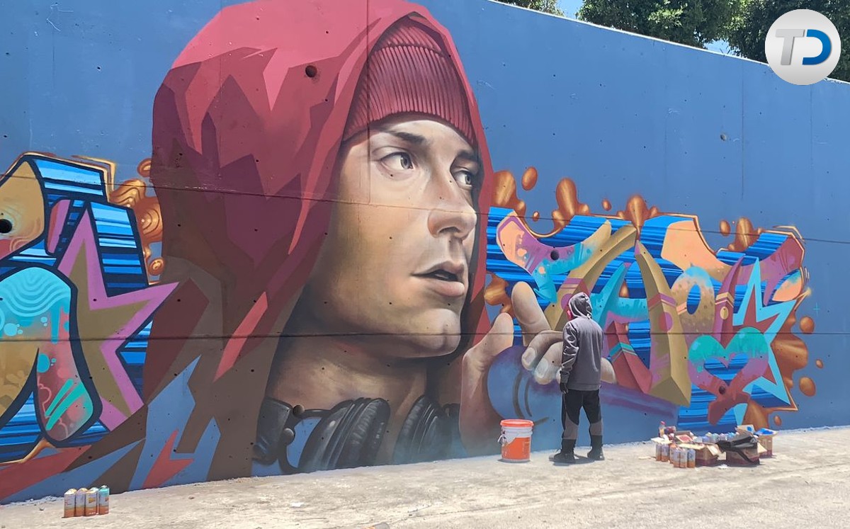 Artistas embellecen Malecón del Río en León con murales de Hip hop / Christian Ortiz