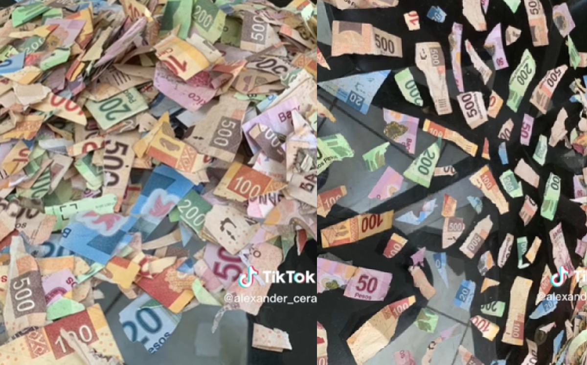 Niña de 4 años encuentra papelitos de colores y los recorta; eran más de 5 mil pesos