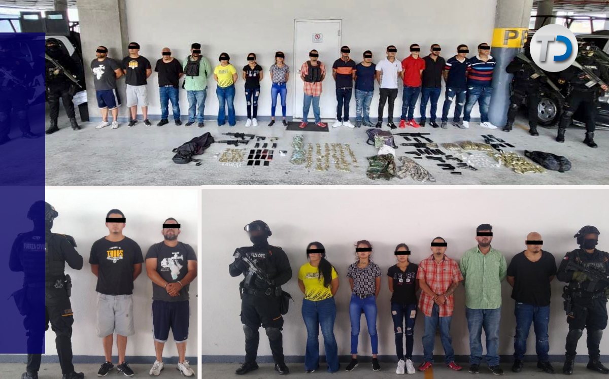 Detenidos por Fuerza Civil en NL. / Especial