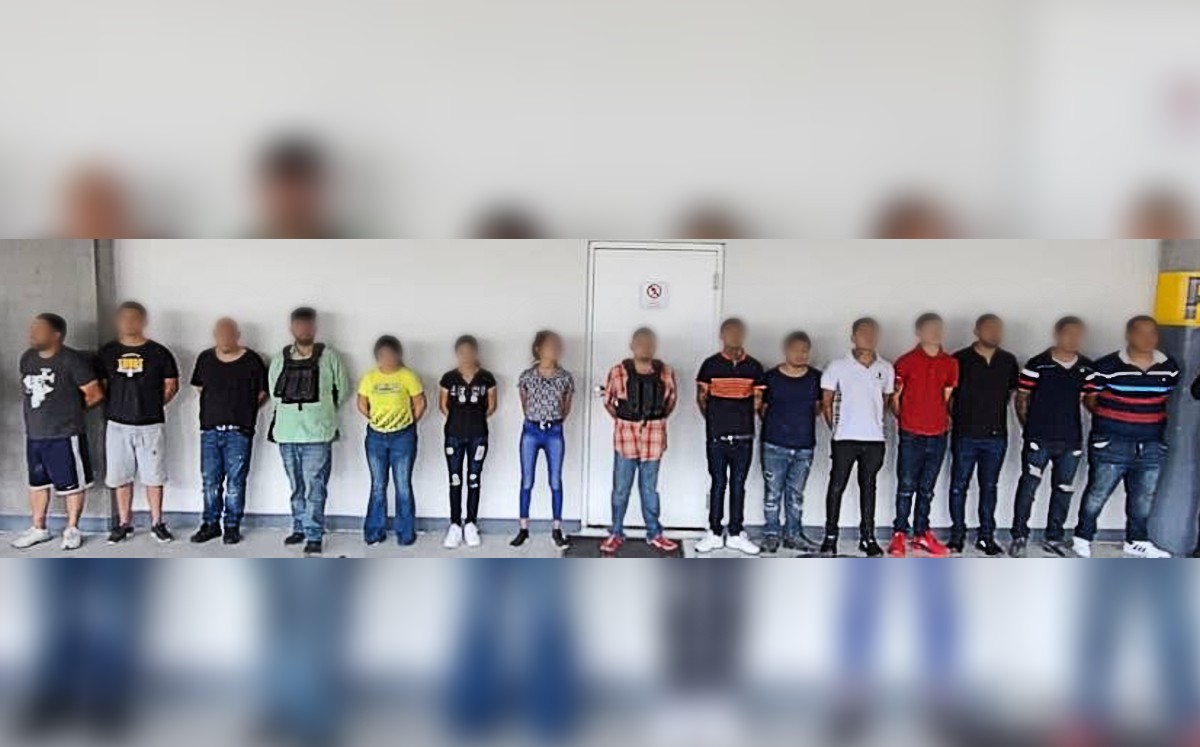 Detienen a 15 presuntos integrantes de cártel | Especial