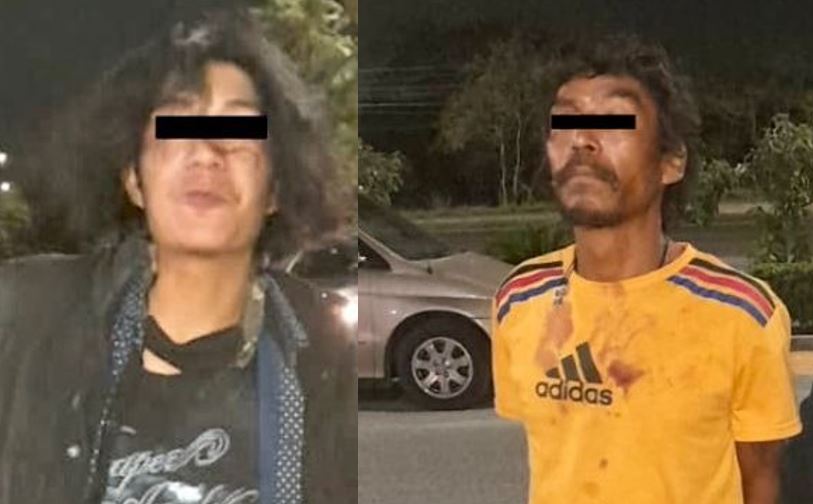 Los sujetos portaban uno un machete, y otro un cuchillo de cocina. | Cortesía