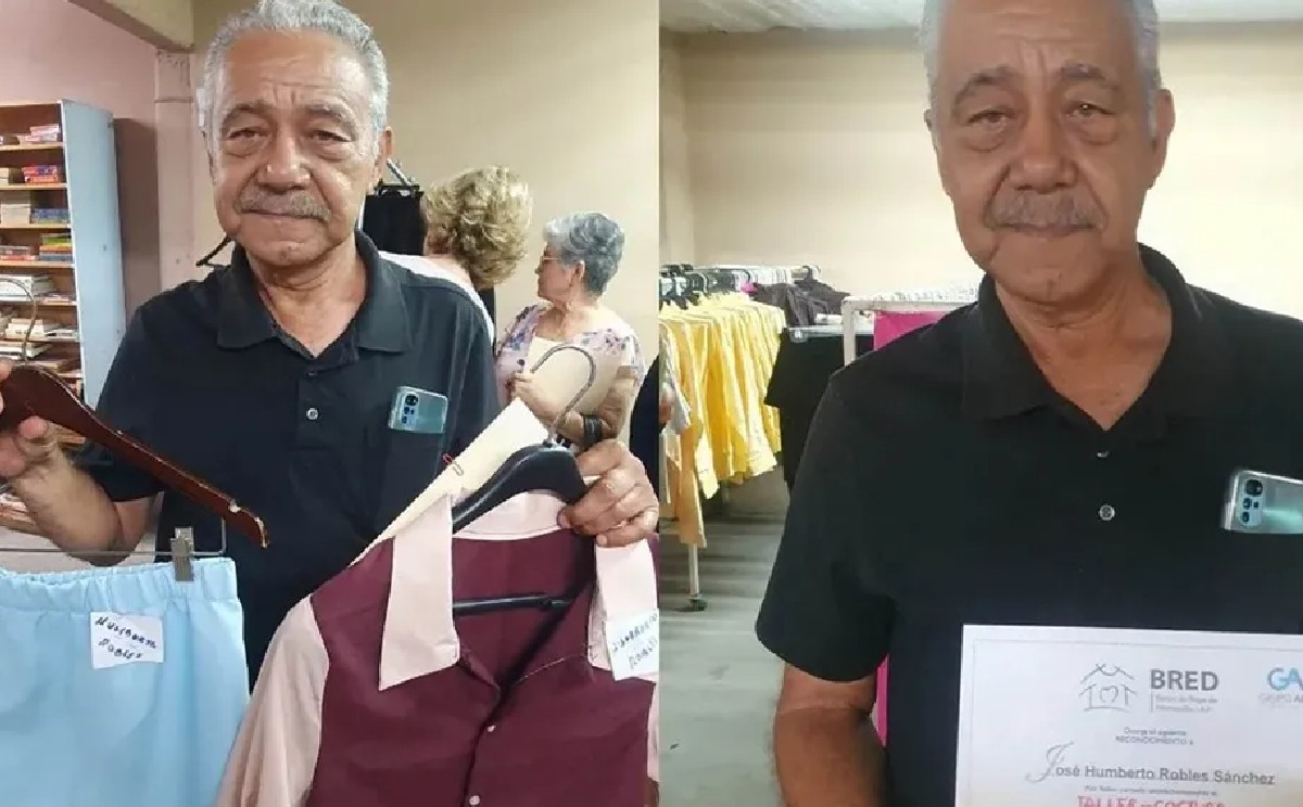 Hombre de 64 años se gradua de taller de costura │ El Imparcial.