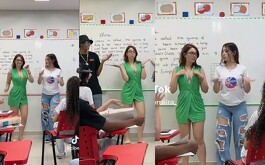 cibellyferreira, maestra bailando con alumnos, maestra despedida, Brasil