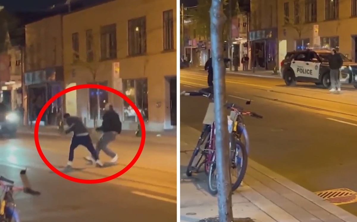 Hombre golpea a otro con una serpiente / Especial