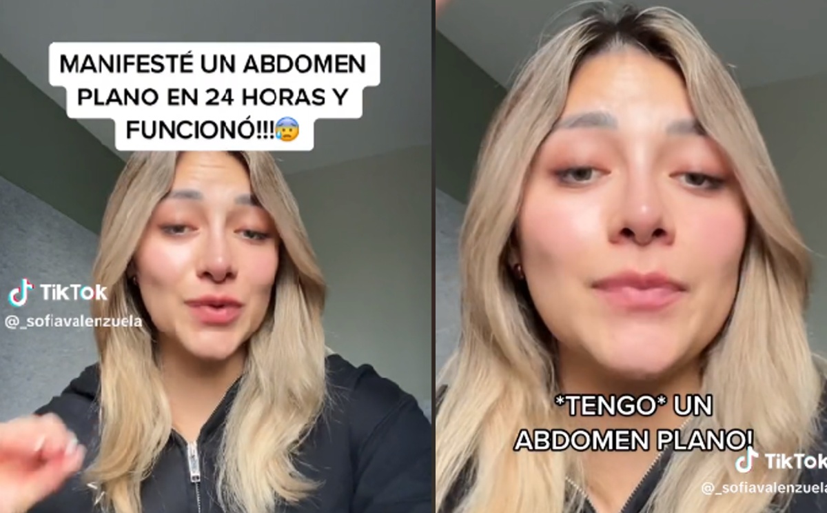 Joven asegura que aplanó su vientre en un día haciendo manifestacioens