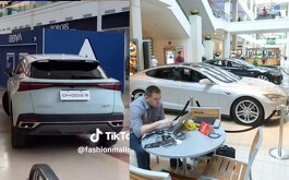 Revelan como ingresan los automóviles a las plazas comerciales