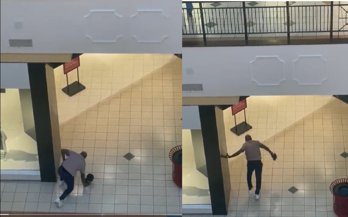 Hombre es atrapado robando tienda y escapa aventándose de un segundo piso/ Especial