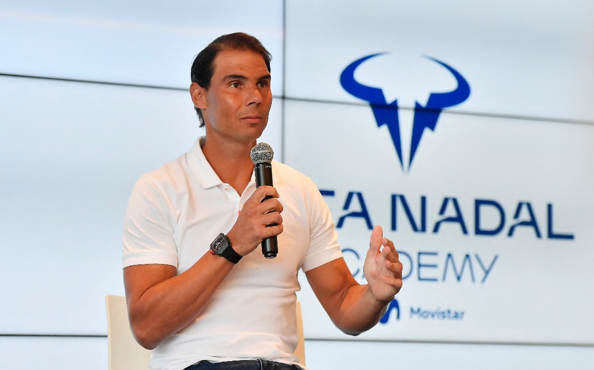 Rafael Nadal en conferencia / CORTESÍA: @Reuters