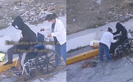 Pareja finge discapacidad para pedir limosna en las calles