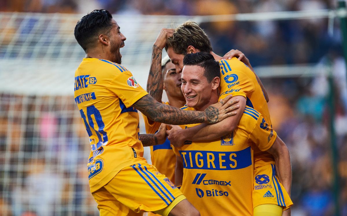 Florian Thauvin celebrando su gol ante Cruz Azul en el Apertura 2022 / Mexsport