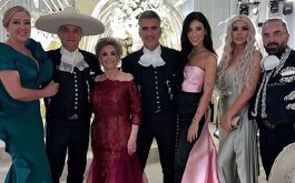 La familia Fernández se reunió para celebrar la unión entre Gerardo Junior y Lizbeth Muñoz
