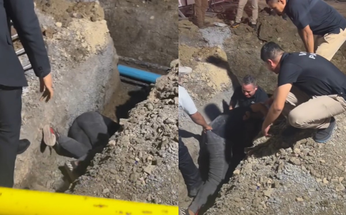 Joven cae en zanja tras salir de antro en Centrito Valle en San Pedro. | Especial