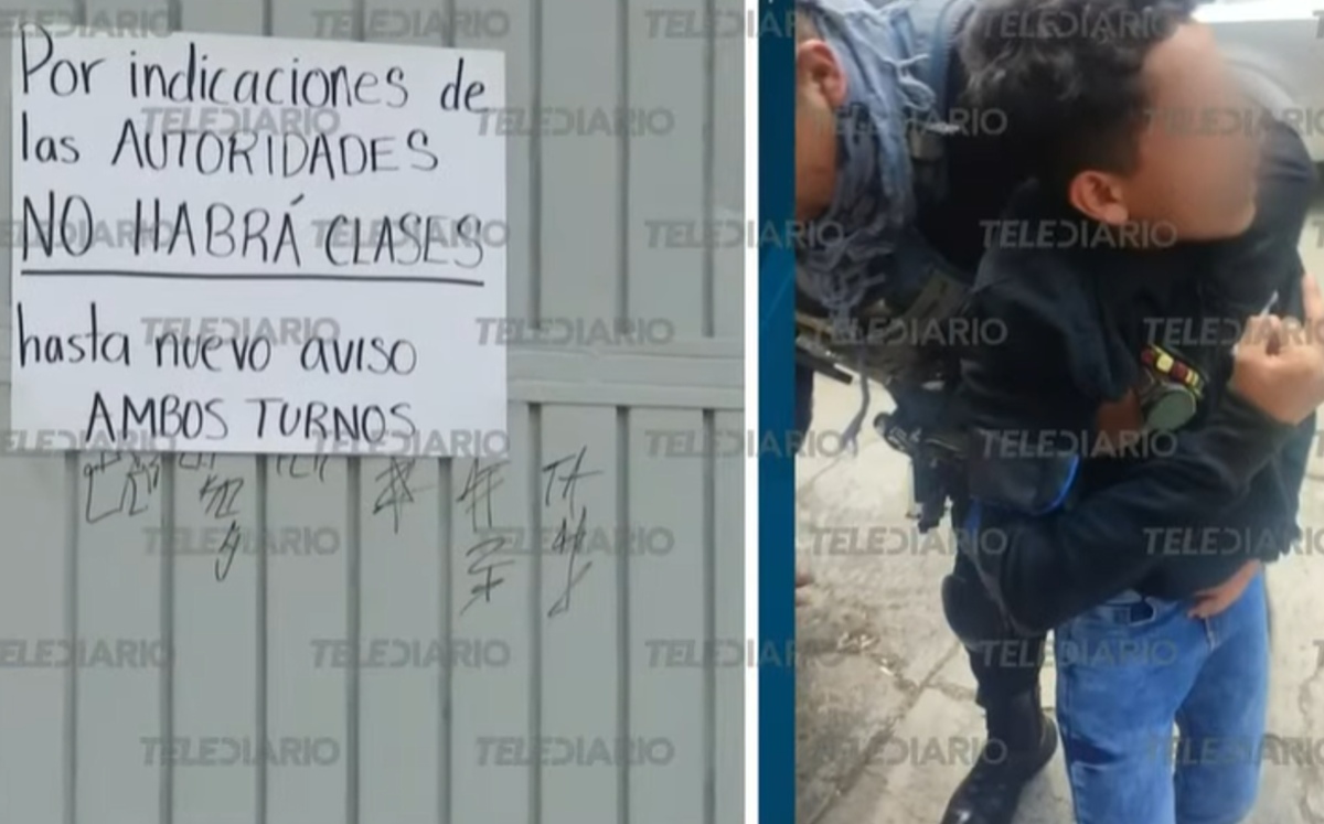 El conserje de la escuela resultó lesionado /Especial
