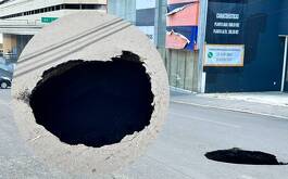 Socavón en Puebla