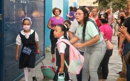 Alumnos en escuela