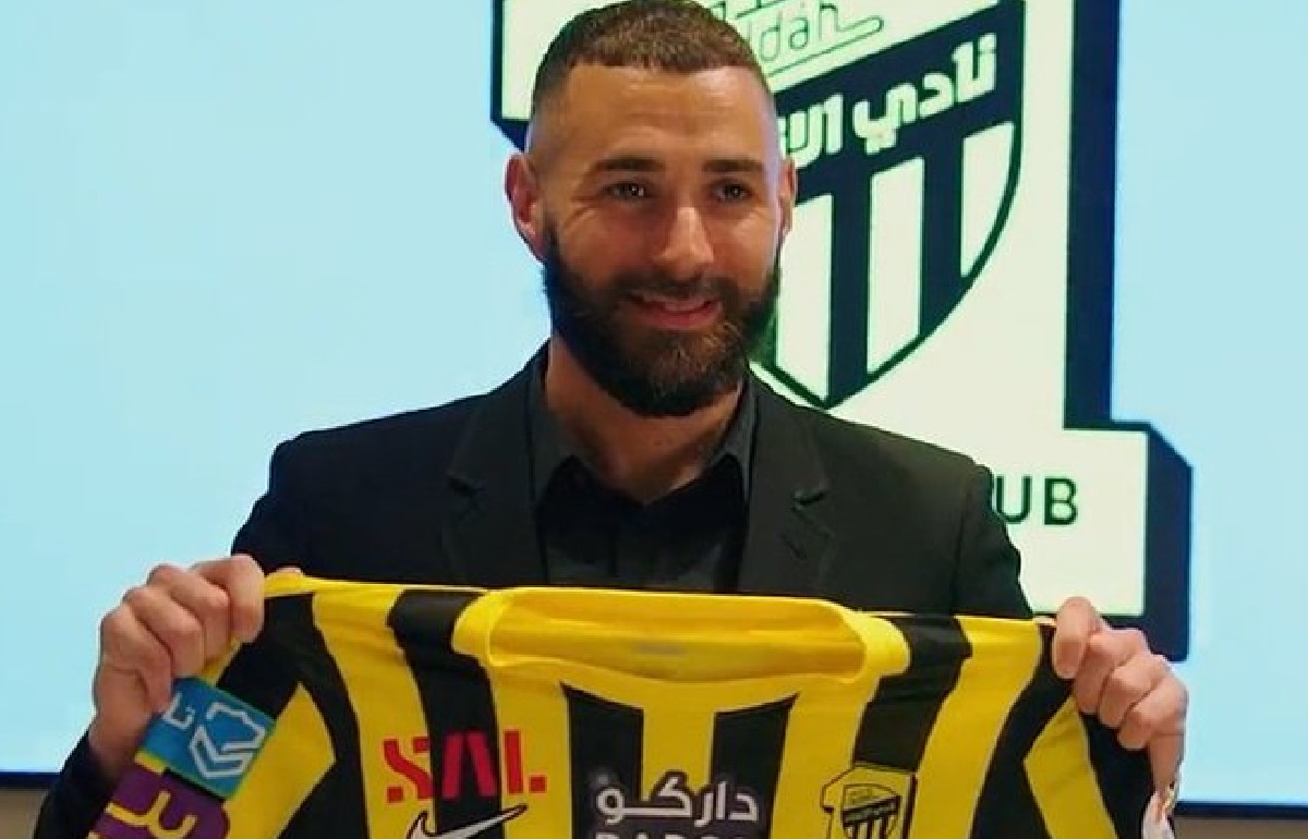 Karim Benzema con su nuevo equipo el Al Ittihad