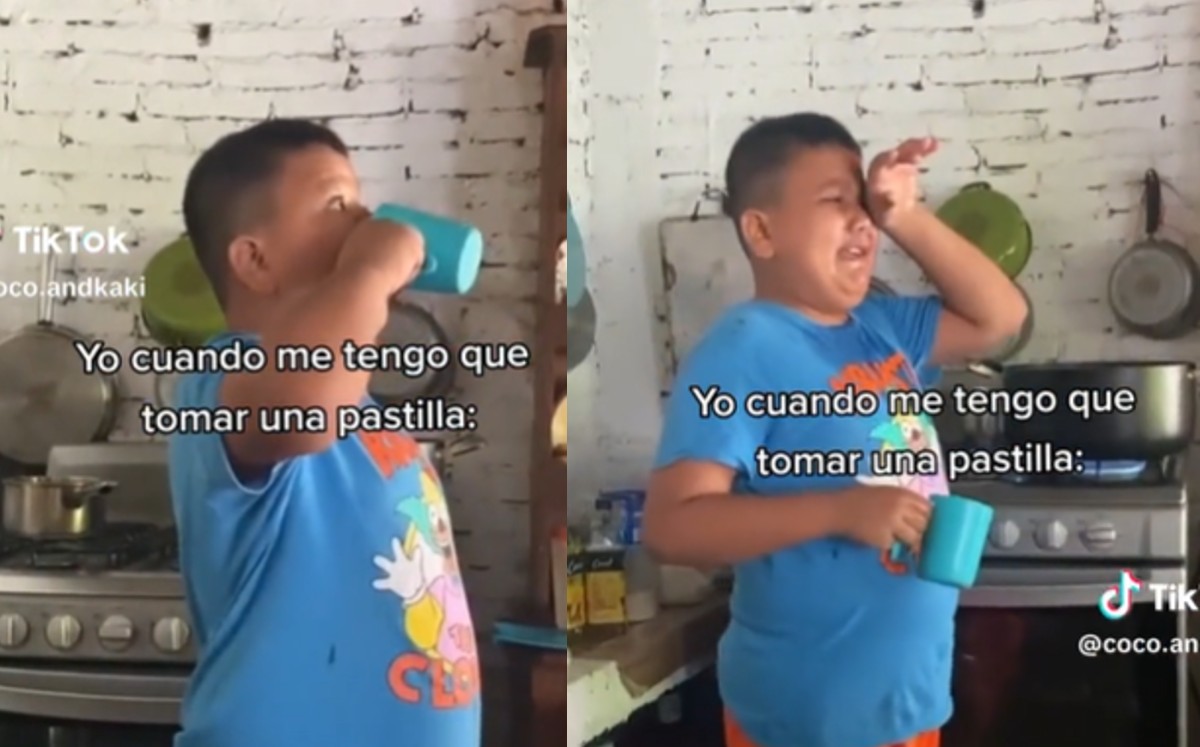 Niño se viraliza al no poder tomarse una pastilla | Especial
