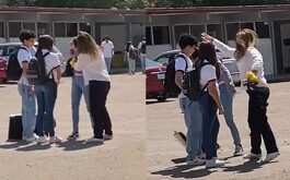 Una madre de familia del CBTIS 89 de Durango fue captada mientras agredía a una de las alumnas al interior del plantel.