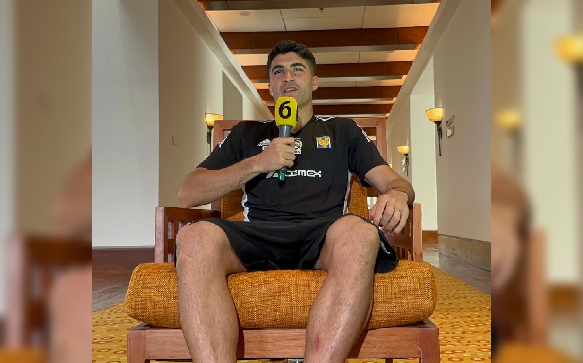 Nicolás Ibáñez, delantero de Tigres / CORTESÍA: Roberto Flores