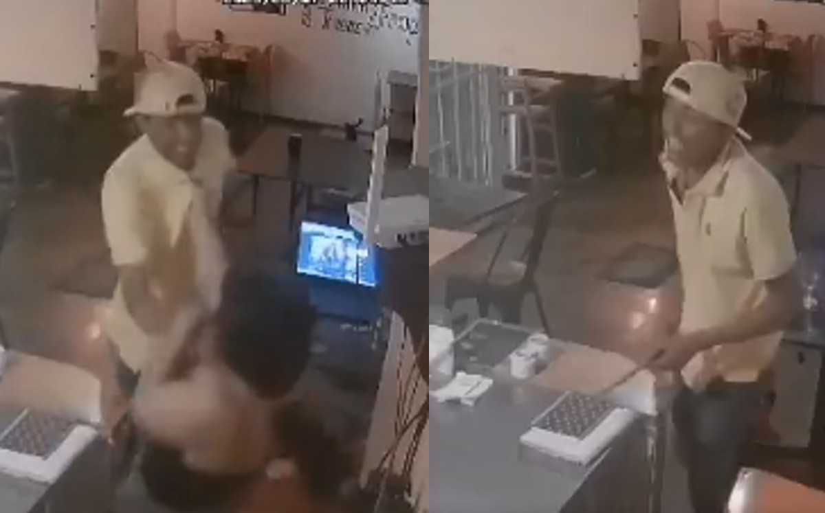 Hombre entra a robar a cafetería en León y golpea a empleada | Cortesía