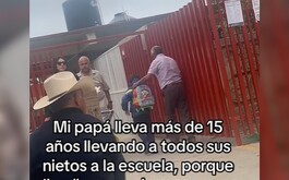 El abuelito se viralizó por el amor que le tiene a sus nietos