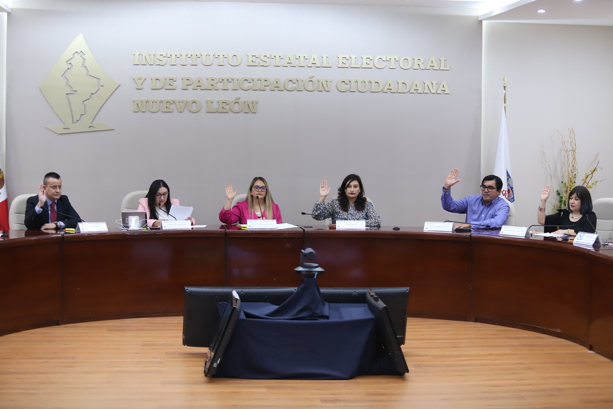Pleno del Instituto Estatal Electoral y de Participación Ciudadana de Nuevo León. | Cortesía