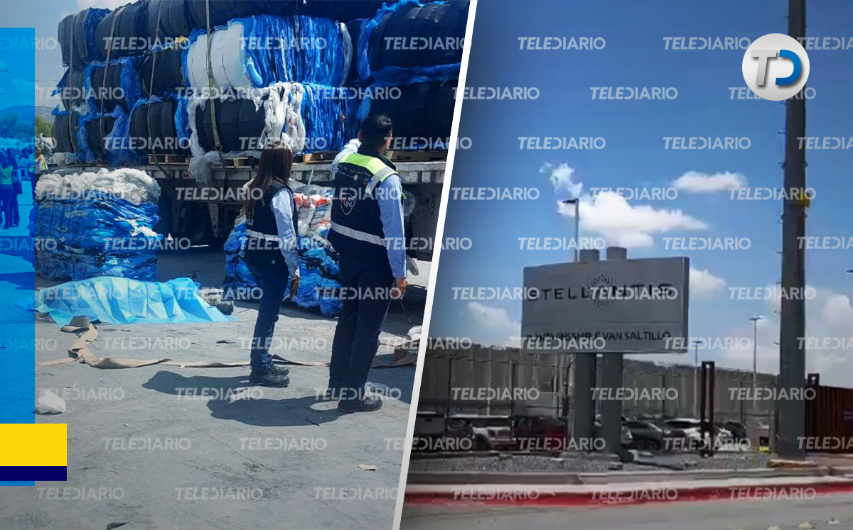 Hombre muere al interior de empresa Chrysler cuando se encontraba descargando un camión de pacas de plástico.| Salvador Martínez| Diseño Oscar Avila
