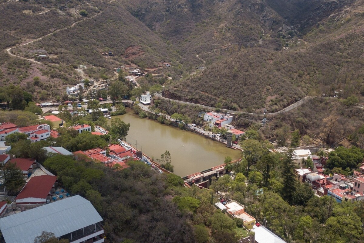 Presa de la Olla en Guanajuato capital; porcentaje captación de agua