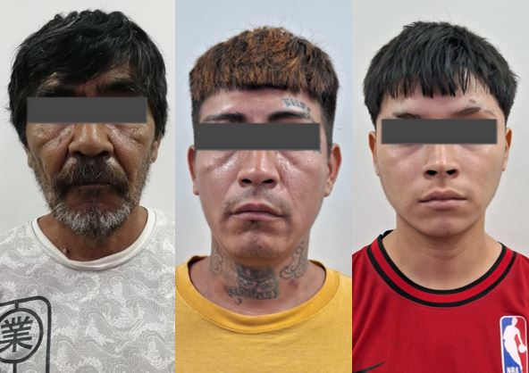 Detenidos durante cateo en la colonia Benito Juárez. | Cortesía
