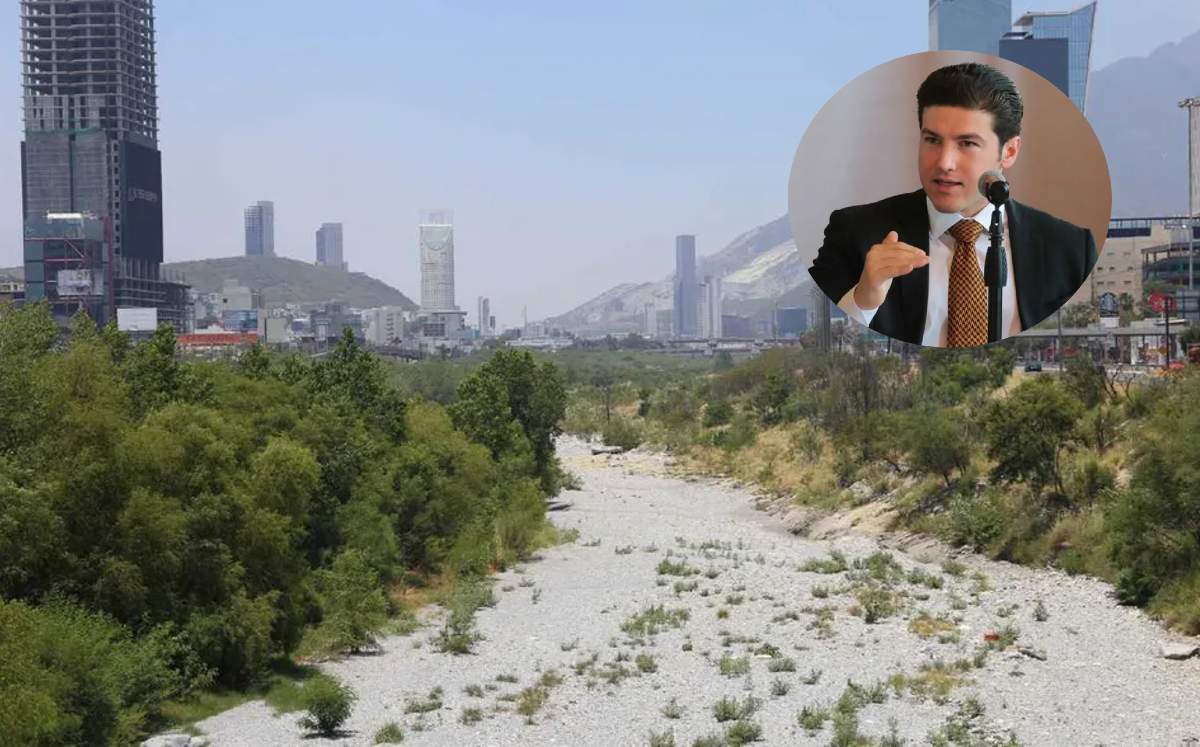 Samuel García suspende desmonte en río Santa Catarina. | Especial