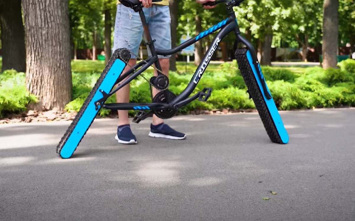 Bicicleta sin ruedas, con bandas/ Especial