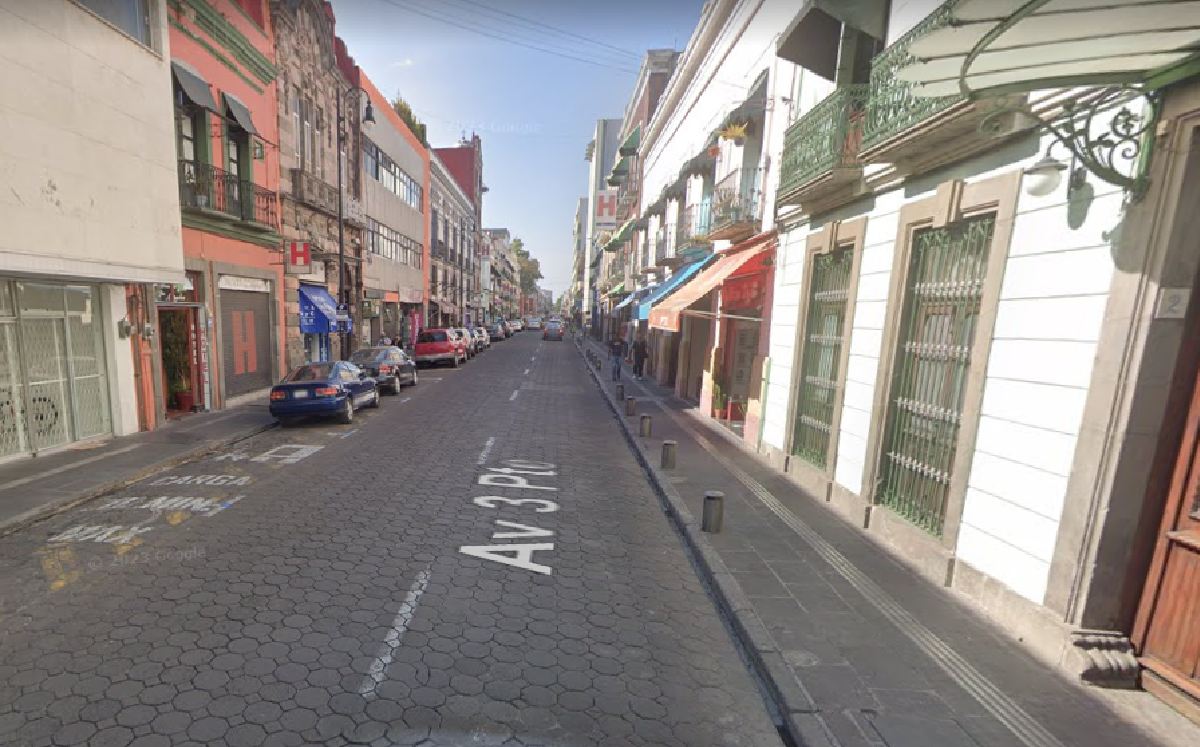Cambios en avenida 3 Poniente / Google Maps