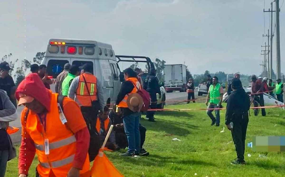 Taxista embiste a peregrinos en Edomex / Especial