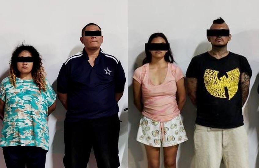 Jonathan, Lesly, Sergio, Marlen y un menor de 15 años fueron detenidos por fuerzas estatales. | Cortesía
