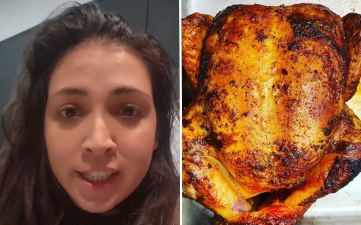 Mujer que pagó 220 dólares por un pollo asado / Especial