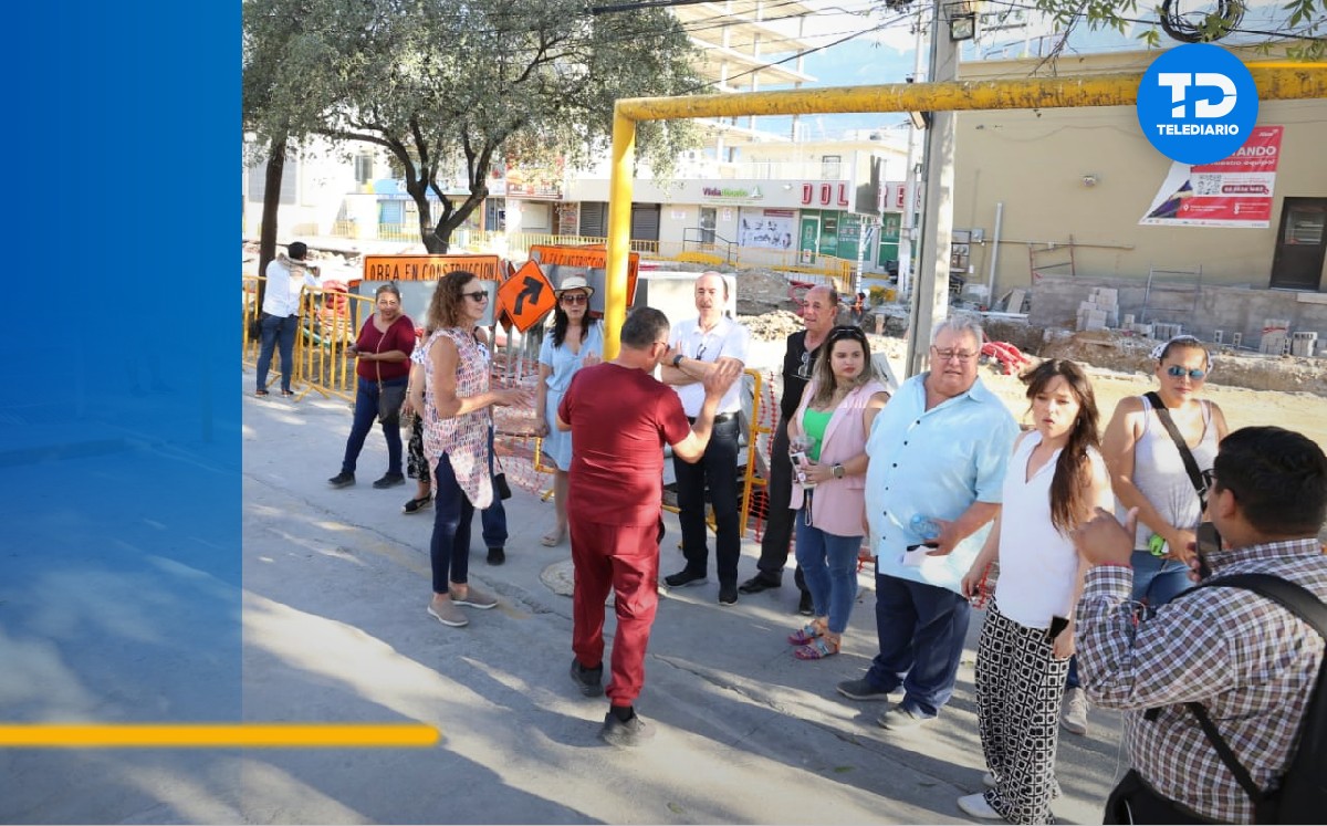 Vecinos afectados por obras en Centrito Valle. / Raúl Palacios