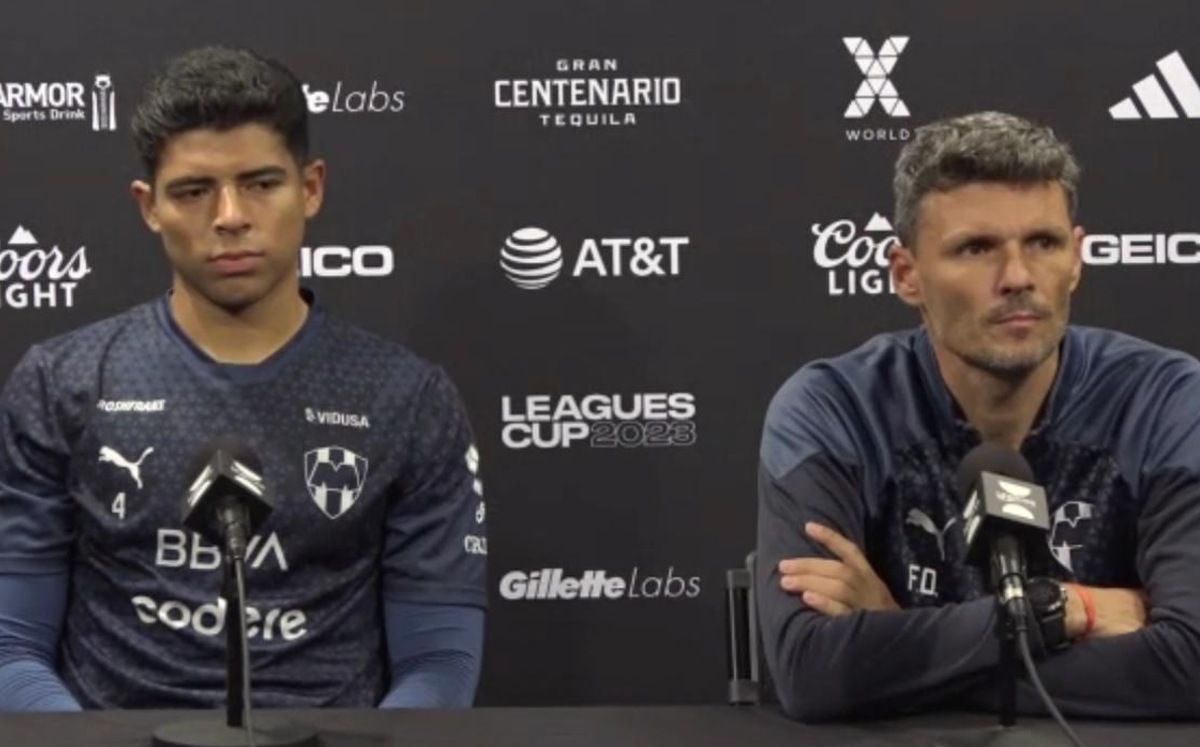 Víctor Guzmán y 'Tano' Ortíz en conferencia de prensa de Leagues Cup / CORTESÍA: Felipe Galindo