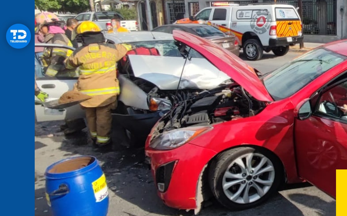 Choque en Monterrey hoy 23 de agosto Telediario México