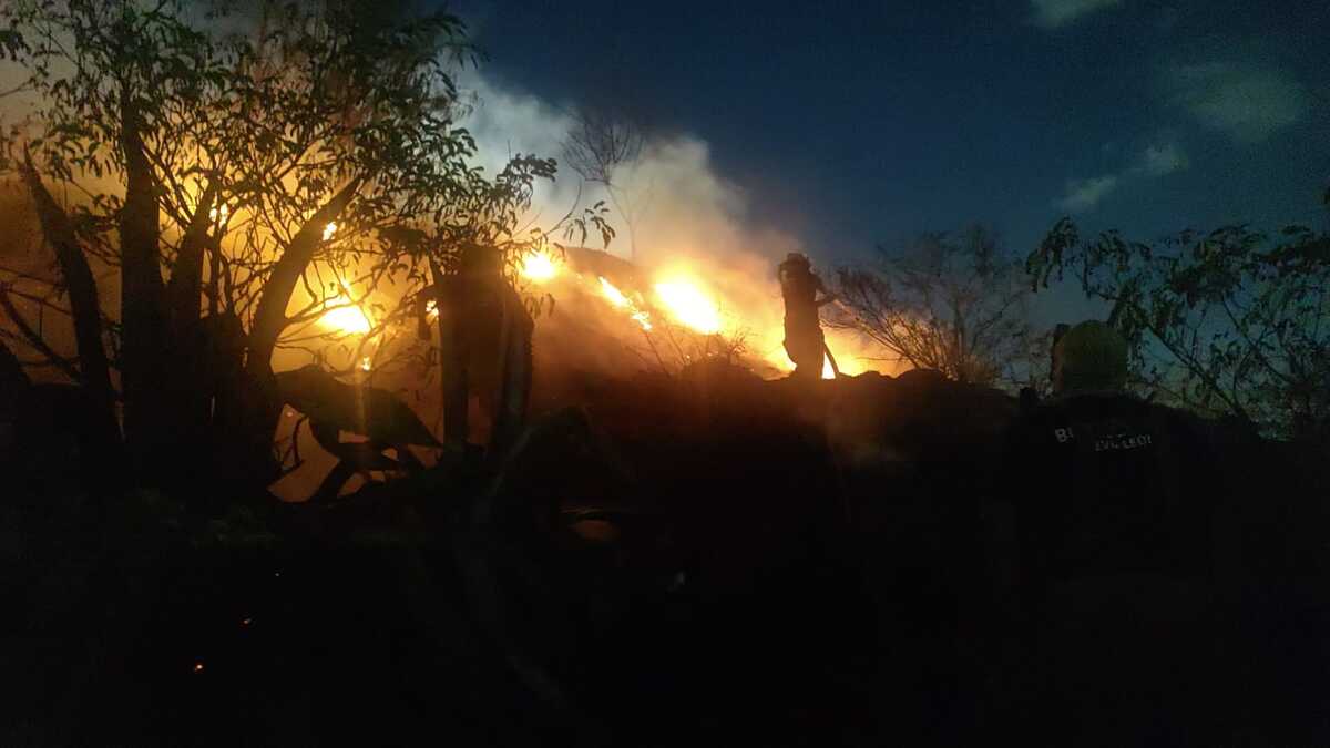 Incendio en Cerro de la Campana. / Especial