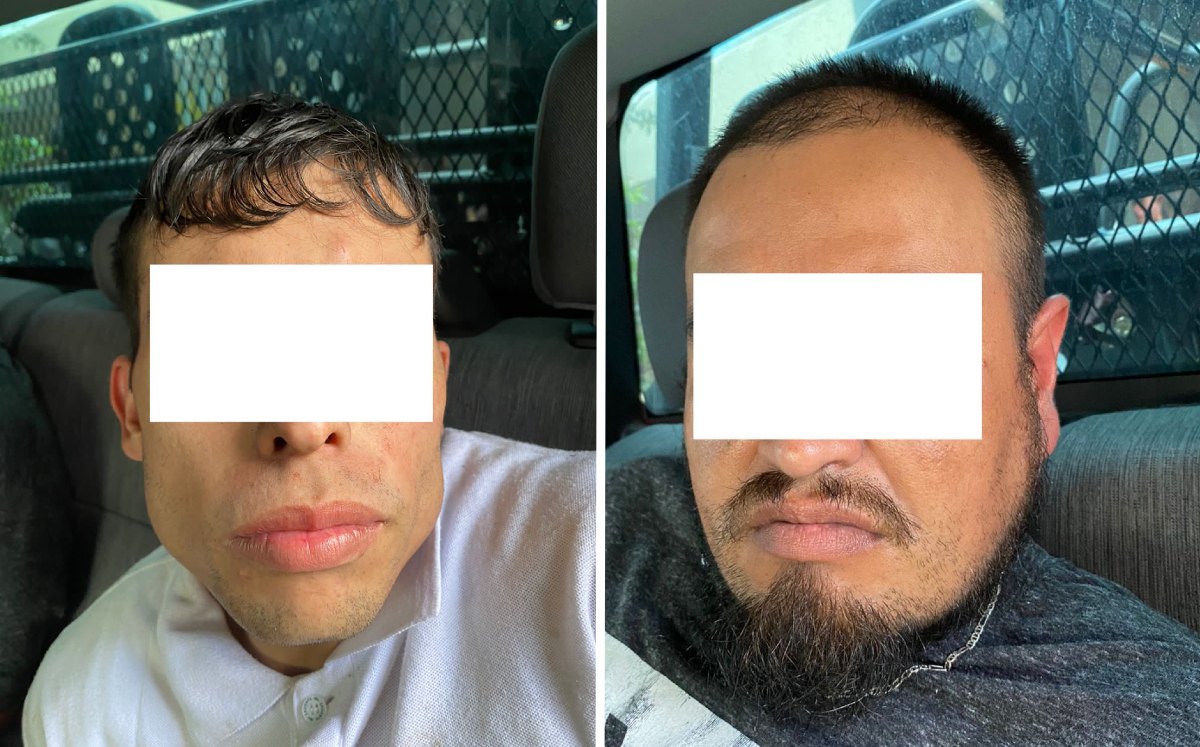 Hombres que fueron detenidos por robar un taller en Guadalajara / Especial