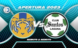 Tigres recibe a Santos Laguna este miércoles, en duelo correspondiente a la fecha 7 del Apertura 2023 en la cancha del Volcán