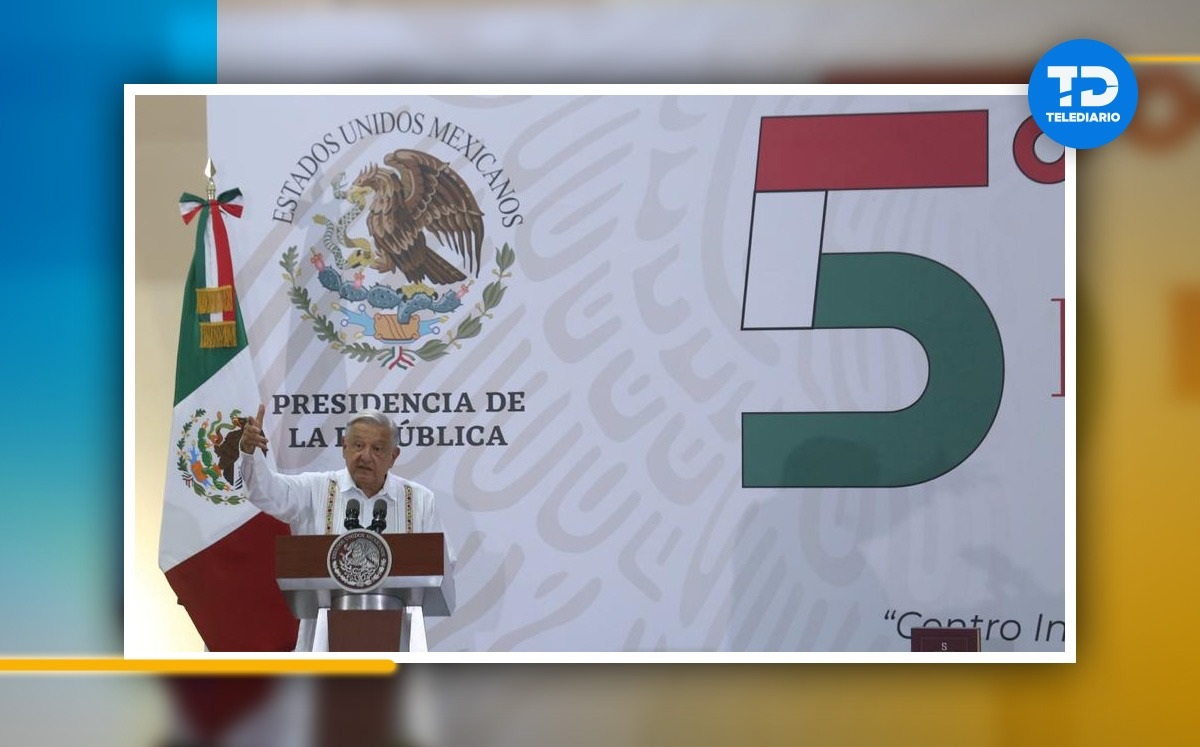 Andrés Manuel López Obrador en su quinto informe de gobierno / Especial