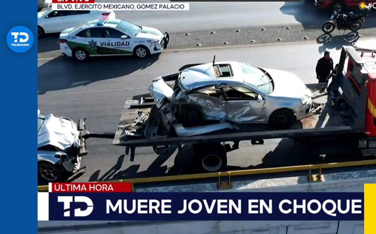 Gómez Palacio, joven muerto en choque