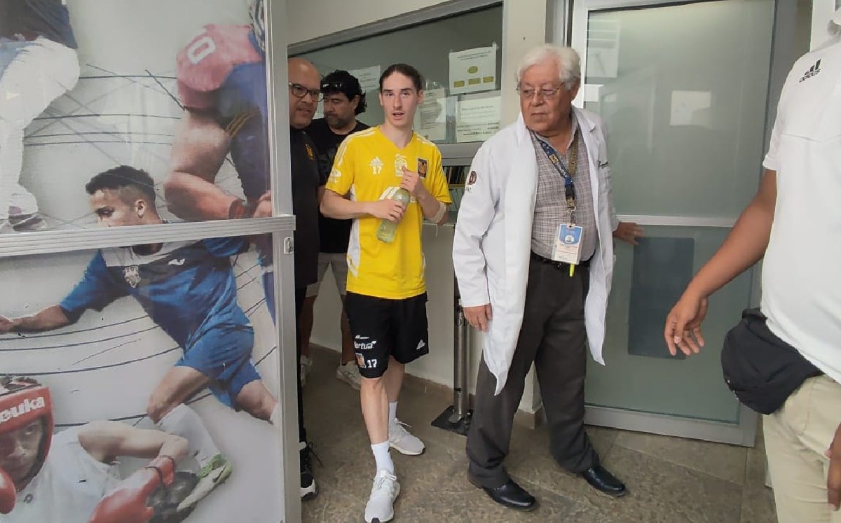 Marcelo Flores durante las pruebas físicas y médicas en FOD / CORTESÍA: Roberto Flores