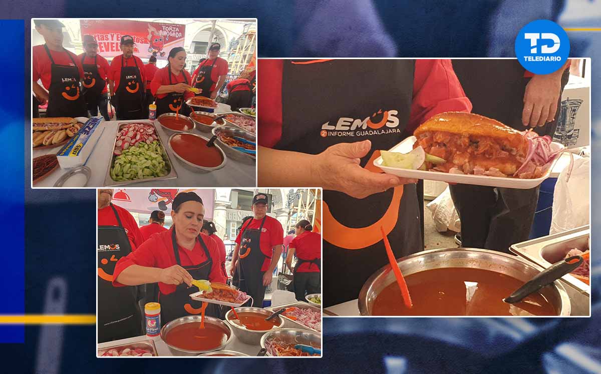 Los jaliscienses pudieron probar tortas de buche y carnitas, ¡totalmente gratis! / Juan Carlos Munguía