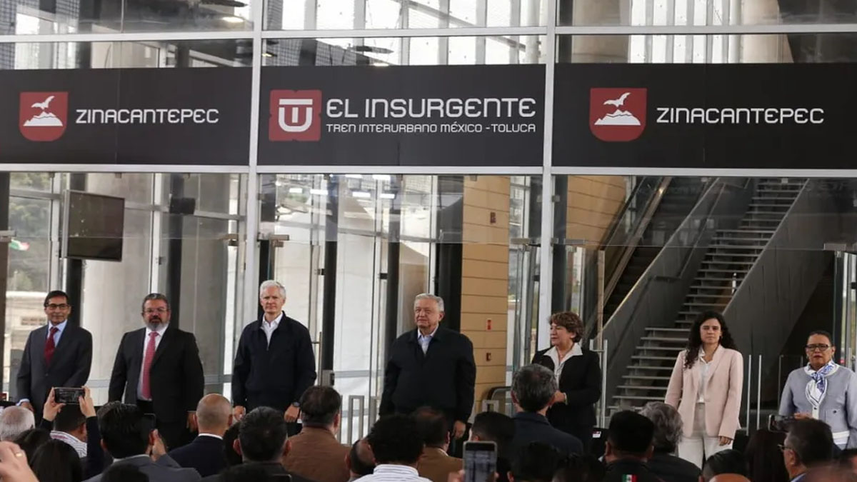 Inauguran Tren Interurbano México-Toluca 'El Insurgente' con inversión de 35 mil mdp