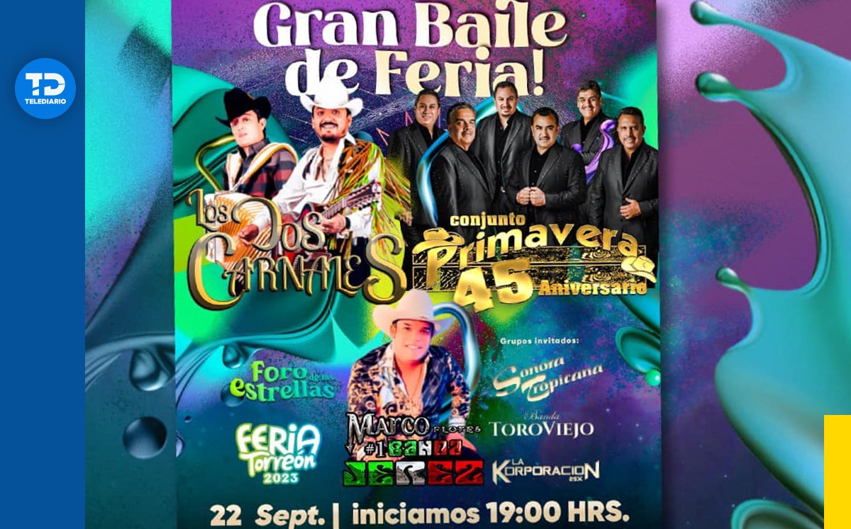 Este 22 de septiembre se llevará a cabo el Gran Baile de La Feria de Torreón