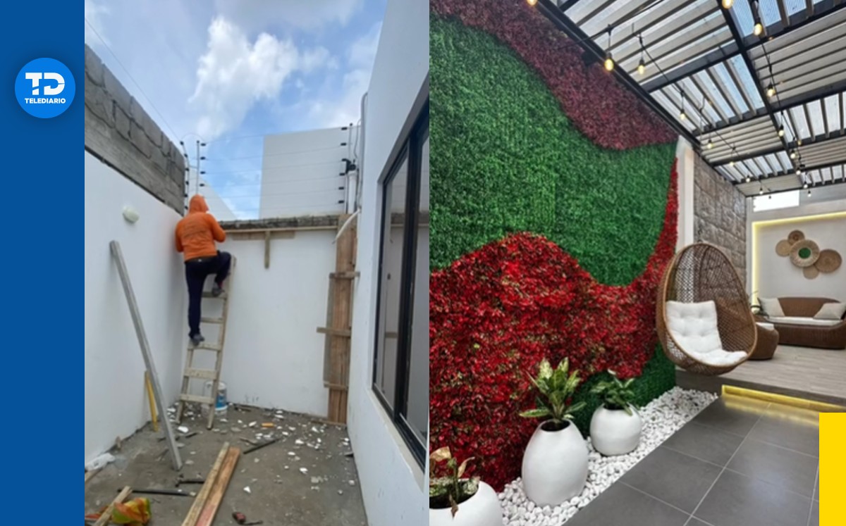 Arquitecto transforma patio y sorprende a familia | Cortesía