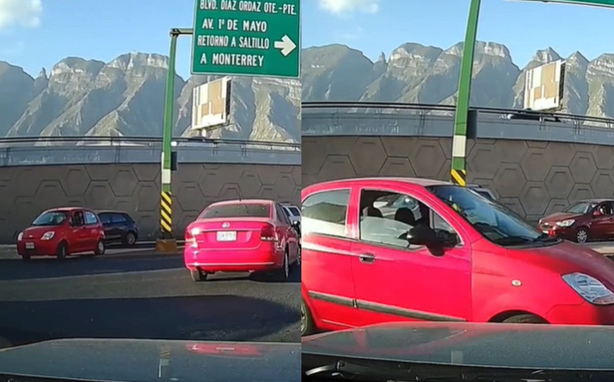 Conductor en Monterrey da vuelta prohíbida en avenida | Especial