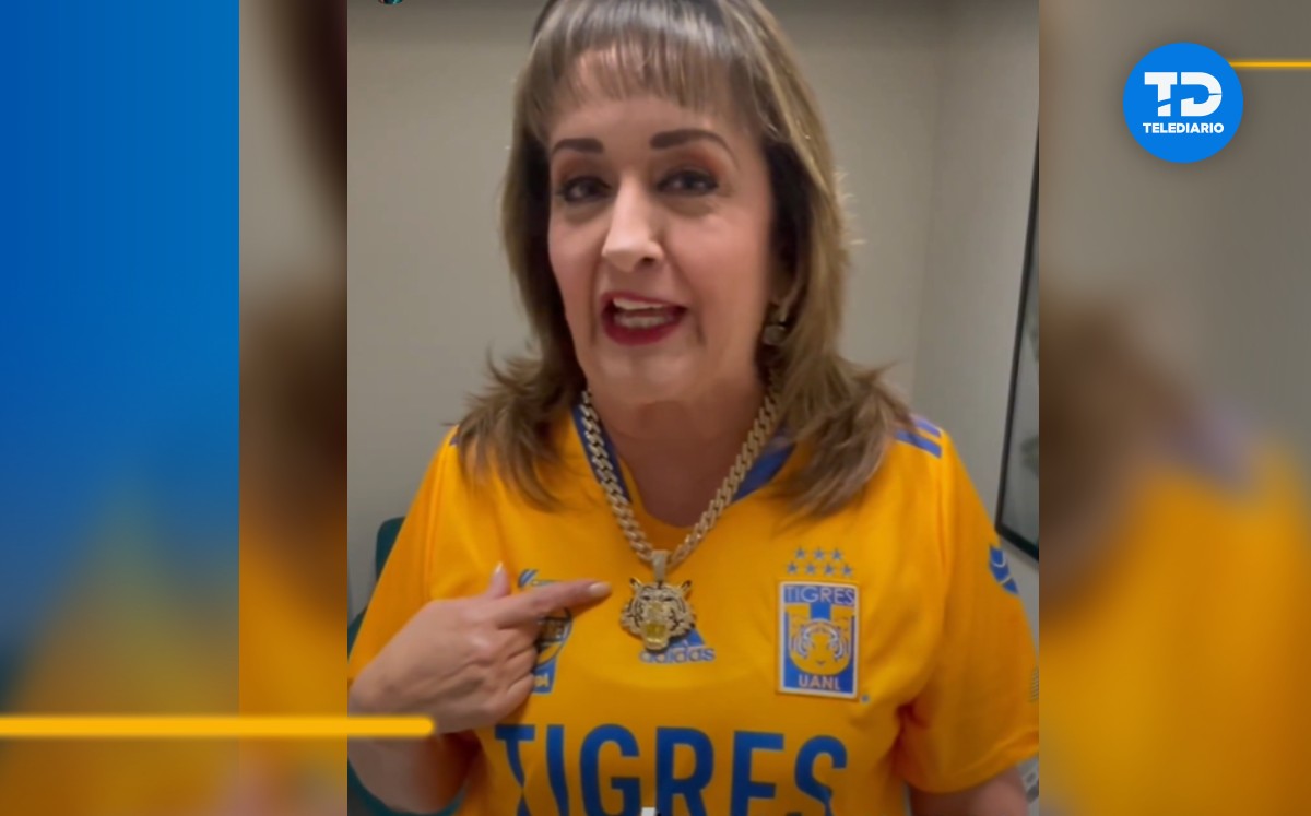 María Julia invita a ver el festejo por el triunfo de Tigres en Telediario Mediodía. | Especial